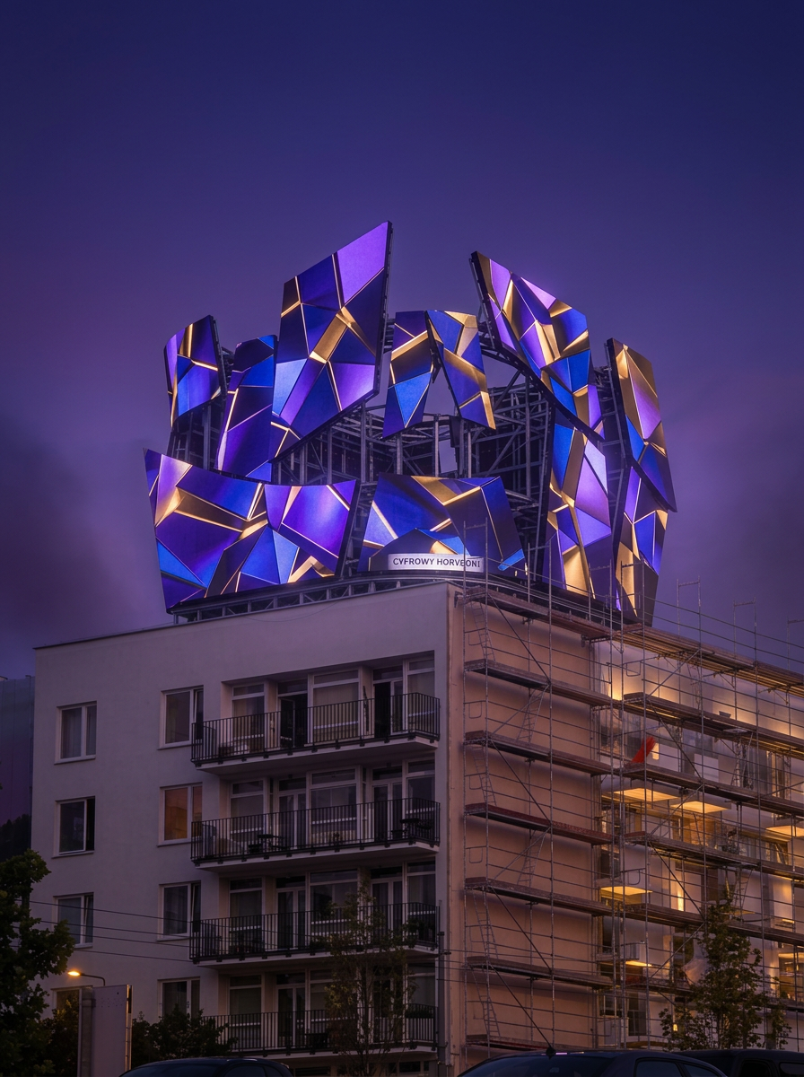 Digital Horizon sculpture